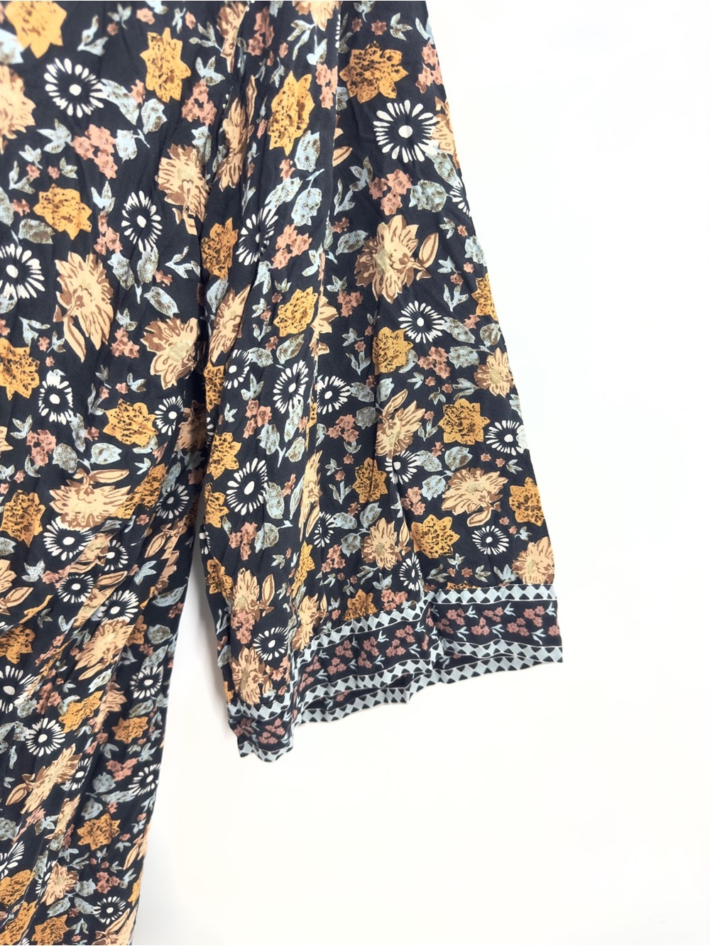 Natural Life Camila Boho Kimono Duster Long Cardigan Size L/XL Floral Indie - Picture 4 of 10